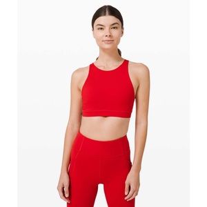 LuluLemon High Line Energy Sports Bra in Red size 12